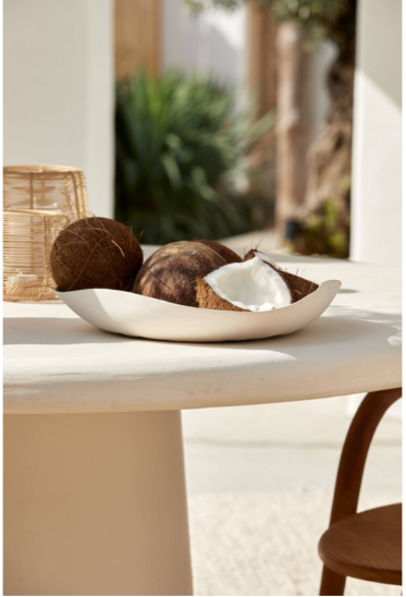 Schale creme 44 x 43,5 x 7 cm