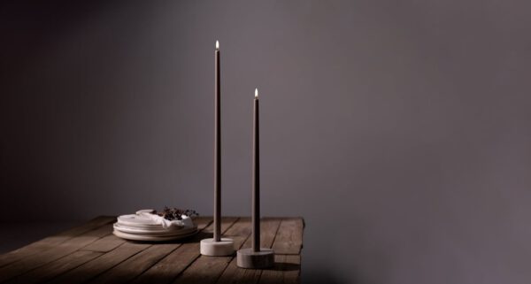 Hohe Stabkerze Led sandstone 2,3 x 75 cm