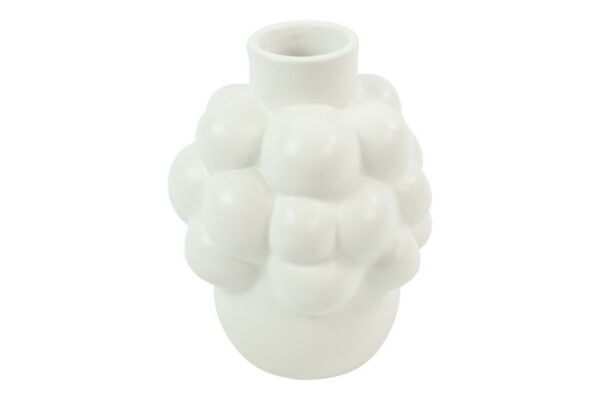 Vase Bubble weiß 17 cm H