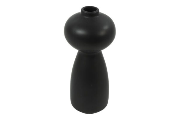Keramikvase schwarz 19cm
