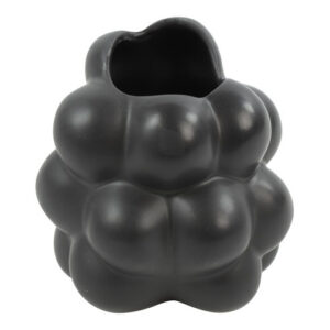 Keramikvase schwarz 10 cm