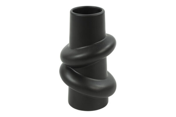 Keramikvase schwarz 16 cm