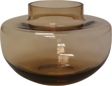 Vase Glas caramel 22 x 15 cm