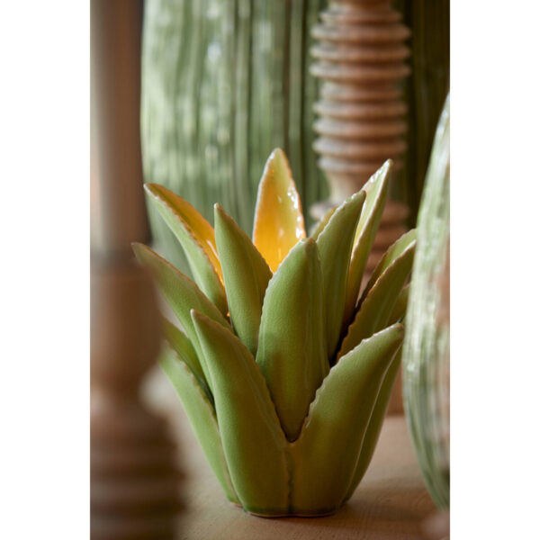 Kerzenständer Kaktus grün 24 x 23 cm