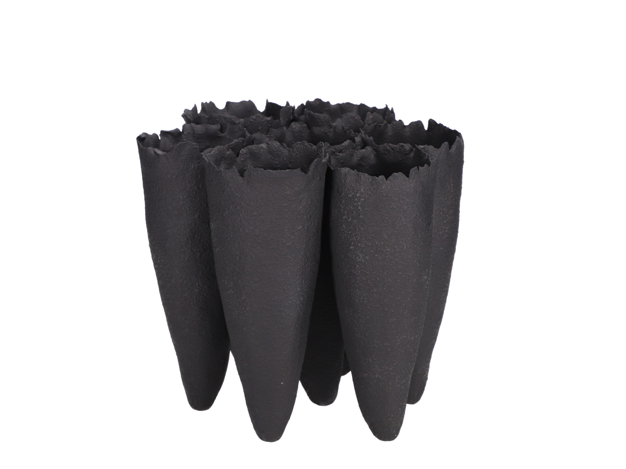 Vase Keramik Combi schwarz 21 x 20 cm - Image 1