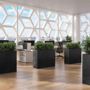 Polystone Pflanzsäule anthrazit 35 x 100 cm