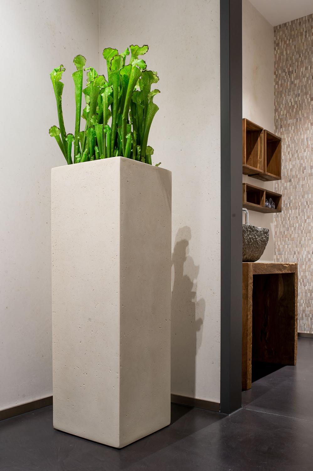 Polystone Pflanzsäule creme 35 x 100 cm - Image 1