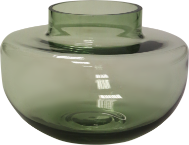 Vase Glas  grün  22 x 15 cm