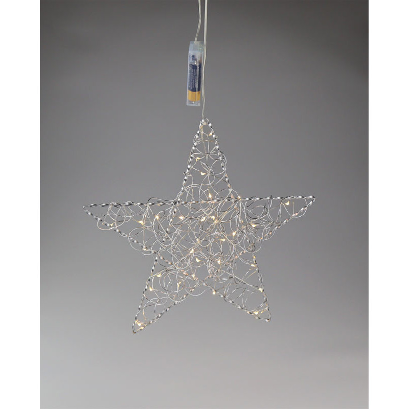 Led Stern silber 20L 20 cm - Image 1