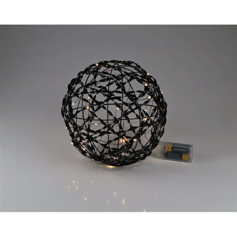 Led Kugel schwarz 13 cm - Image 1