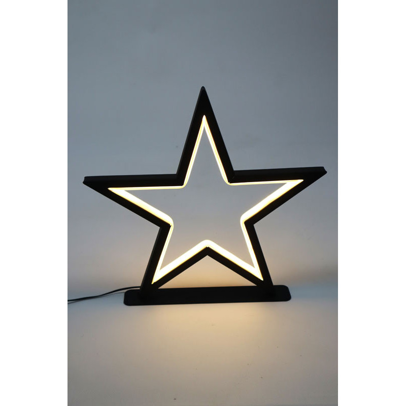 Led Stern m. Rahmen 36 x 33 cm - Image 1