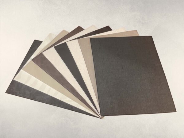 Tischset Kunstleder schwarz 44 x 32,5 cm