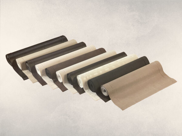 Tischläufer Leinenoptik schlamm 140 x 40 cm