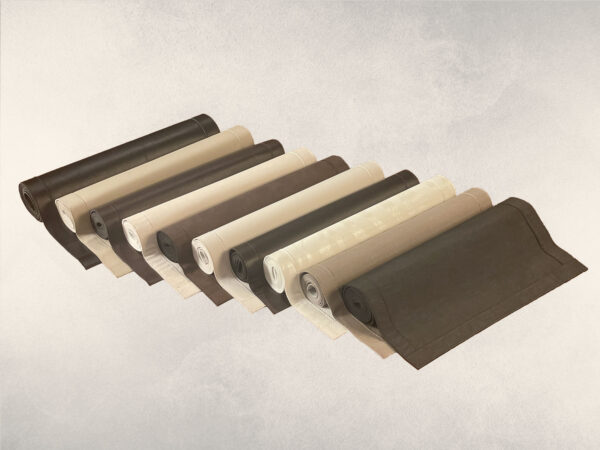 Tischläufer Leinenoptik anthrazit 140 x 40 cm