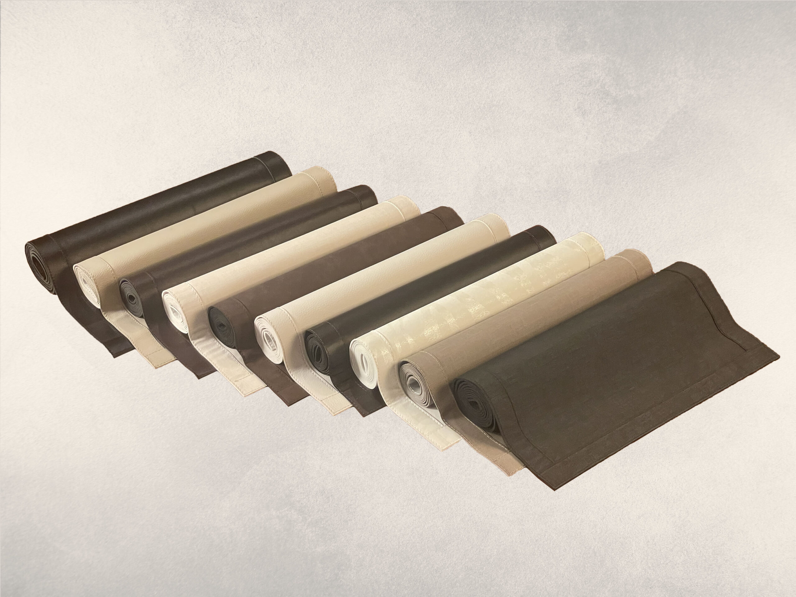 Tischläufer Leinenoptik anthrazit 140 x 40 cm - Image 1