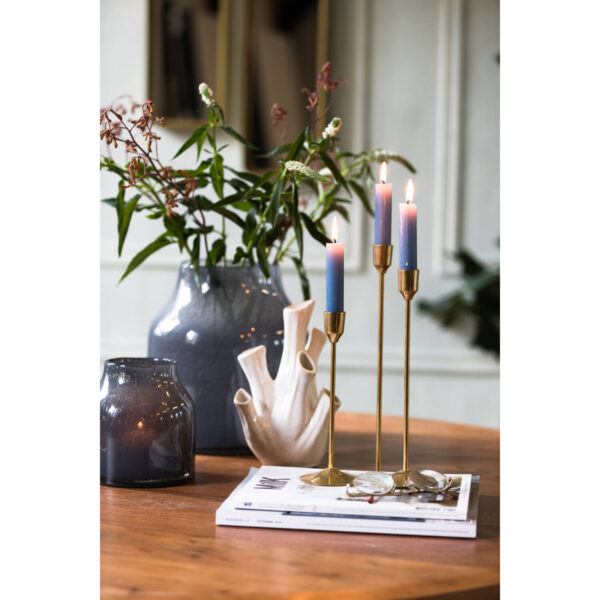 Kerzenleuchter Metall gold 7,5 x 25,5 cm