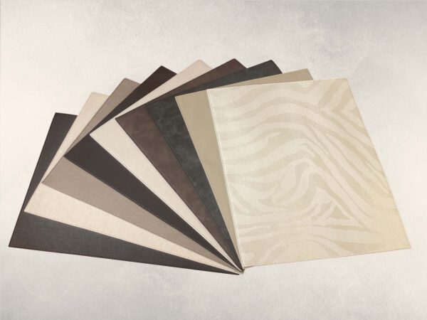 Tischset  Kunstleder weiß 44 x 32,5 cm