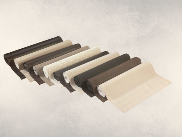 Tischläufer Leinenoptik creme 140 x 40 cm