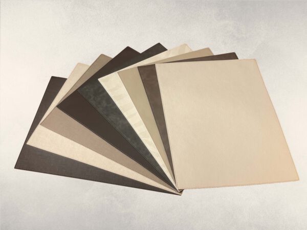 Tischset Kunstleder beige 44 x 32,5 cm