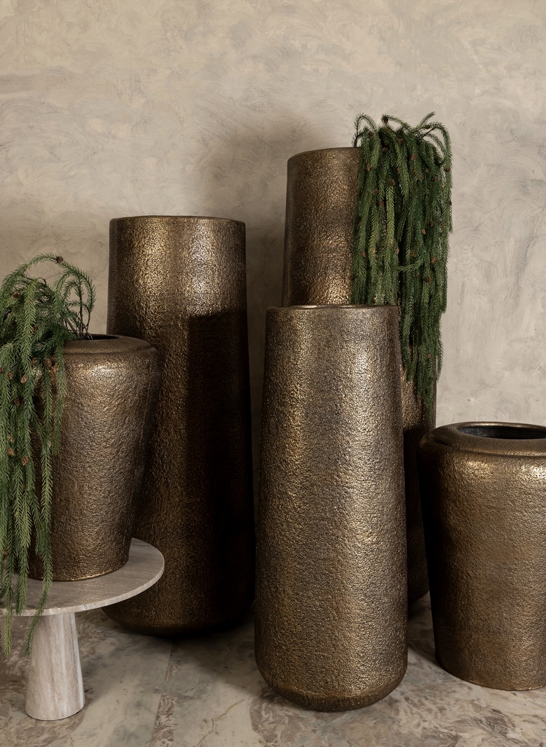 Bodenvase Kardine Antique Gold - Image 2