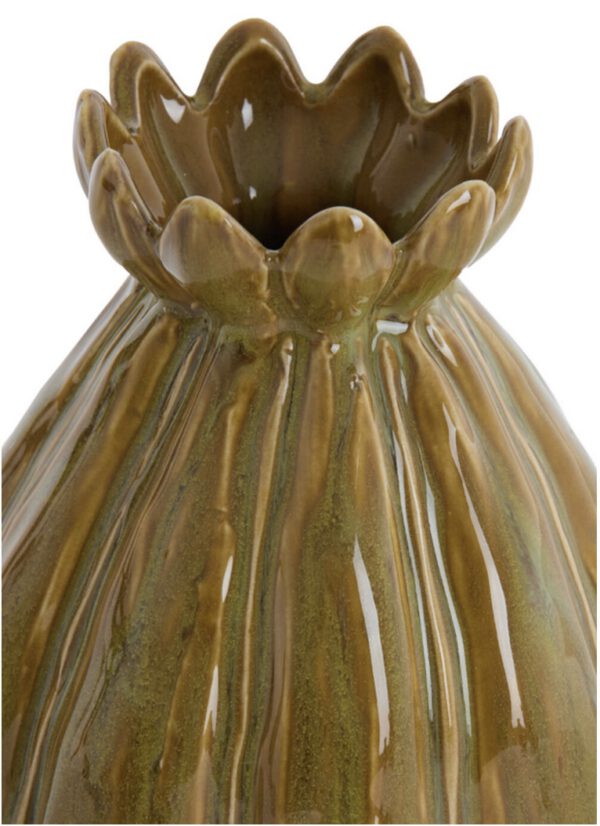 Vase FELICITAS  grün-braun
13cm