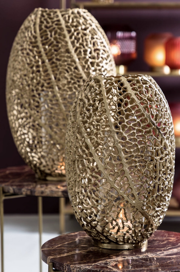 Windlicht LUNA antik gold
38cm - Image 1