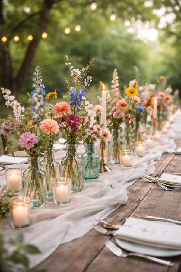 Individuelle Tischdekoration