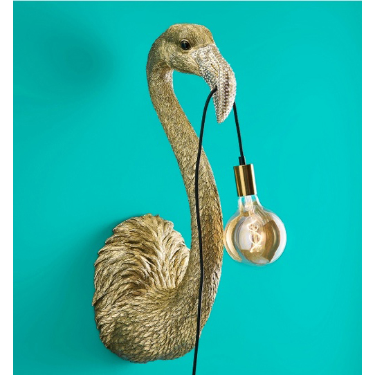 Wandleuchte FLAMINGO, gold