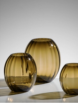 Vase MANY 14cm amber