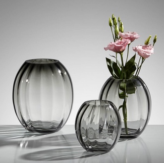 Vase MANY 21cm  grau