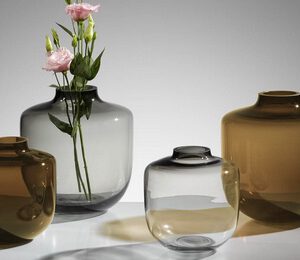 Vase MONOPOLI 16,5cm  grau - Image 2