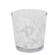 Windlicht BRASIL weiss-klar 18cm