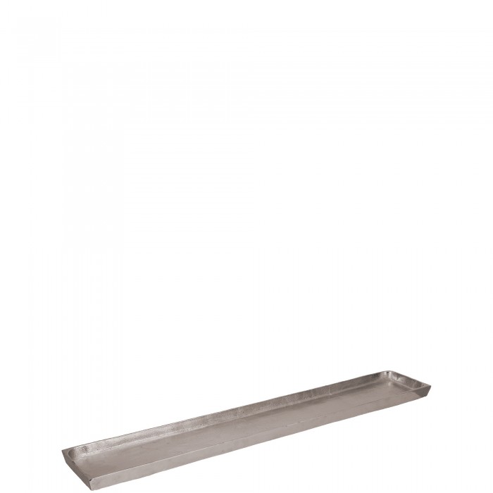 Metall Tablett silber 58 x 13 x 4 cm - Image 1