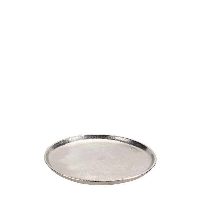 Metall Tablett silber 36 x 2 cm - Image 1