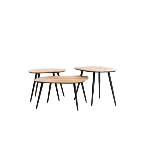 Couchtisch schwarz/ natur 62 cm