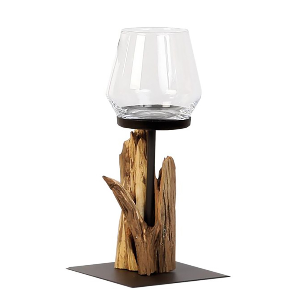Holz Windlicht Raisa 30 cm - Image 1