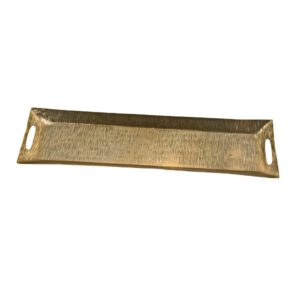 Tablett gehämmert schwarz/ champagner  85 x 23 x 4 cm - Image 1