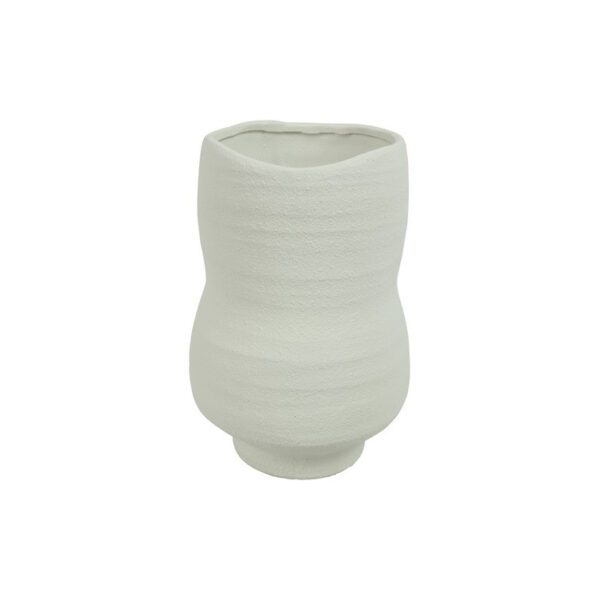Keramikvase Poppy weiß 20,5 x 30,5 cm