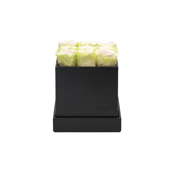 Rosenbox schwarz 16 x 16 x 16 cm