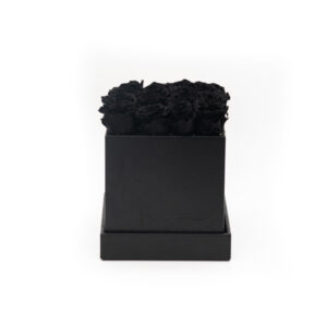 Rosenbox schwarz 16 x 16 x 16 cm - Image 1
