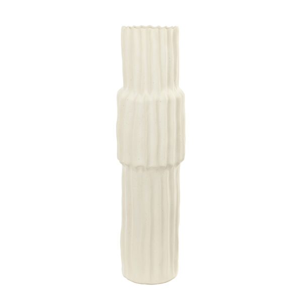 Vase Keramik creme 20 x 72 cm