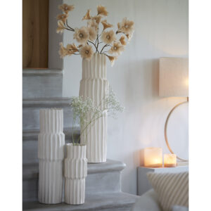 Vase Keramik creme 20 x 72 cm - Image 1