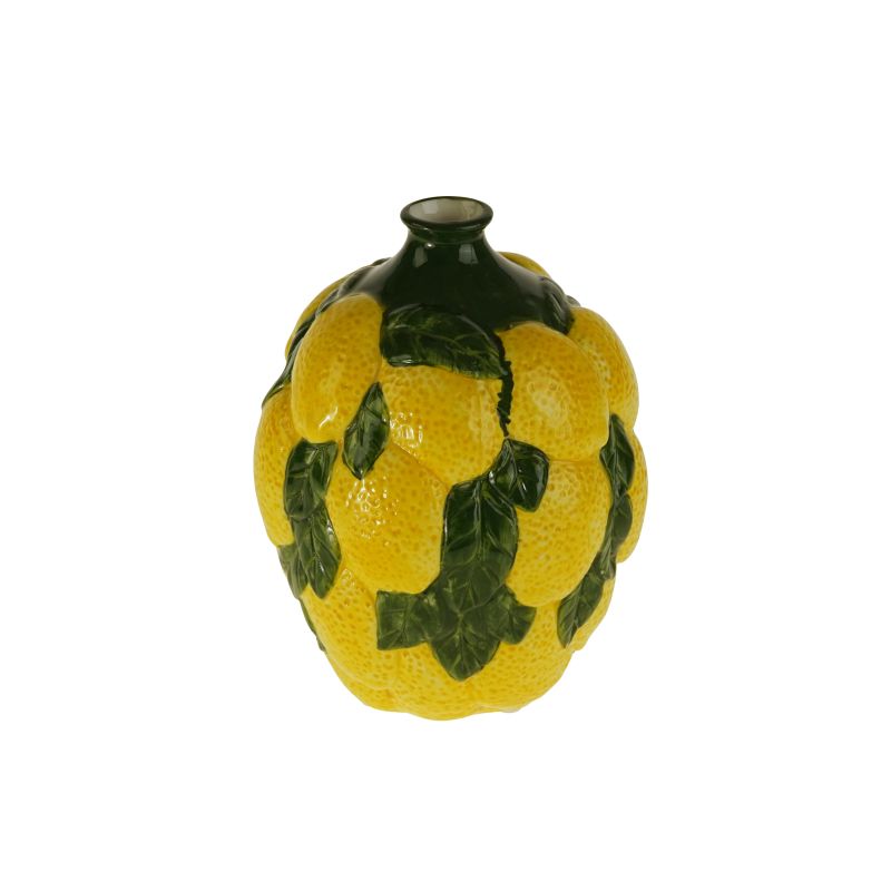 Vase Lemons Porzellan14 x 18 cm handbemalt - Image 1